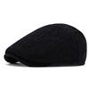 Men and women autumn and winter warm beret painter hat wool knitted cap casual forward hat British newsboy hat