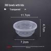 Disposable Round Transparent Food Containers