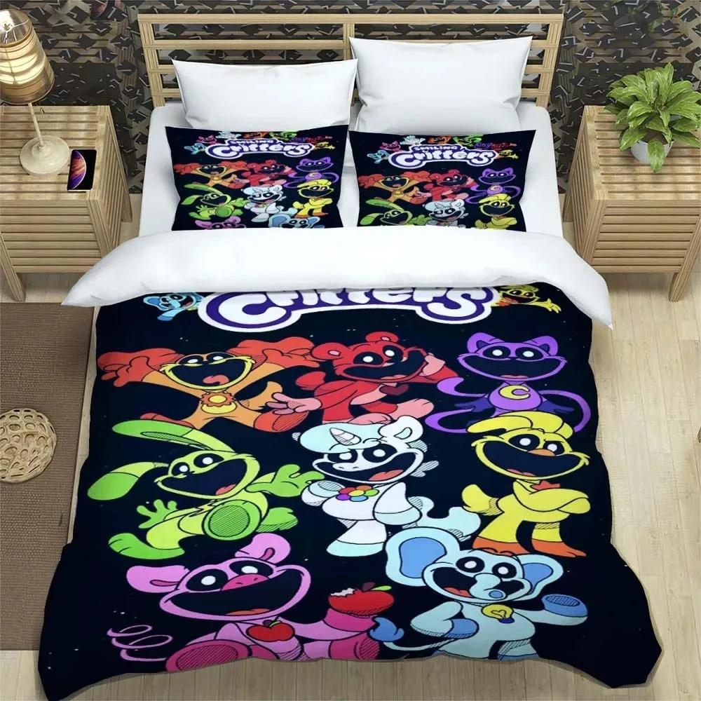 Animali Sorridenti CATNAP DOGDAY Set Biancheria da Letto Copripiumino Morbido Con 1/2 Federe Per Bambini Adulti Copripiumino in Microfibra