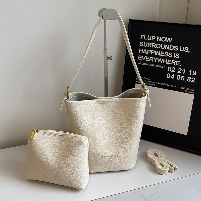 Módní taška Bucket Bag Dámská Nový podzim Zima Velkokapacitní měkká kůže Univerzální Tašky přes rameno Neformální Taška na dojíždění