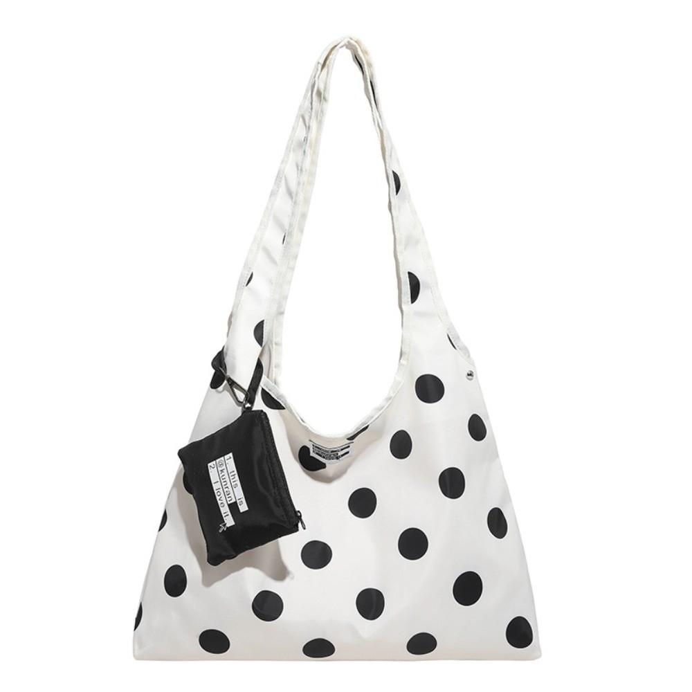 

Convenient Polka Dot Crossbody Bag Fashion Lace-up Shoulder Bag Spring Season белый