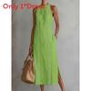 Polyester Solid Color Loose Long Shirt Dress For Casual Wear And Summer Fashion