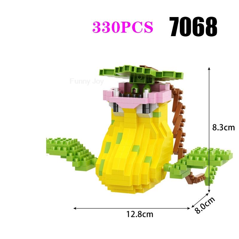 Funny Pokemon Building Blocks Assembly Anime Picachu Charizard Doll Blastoise Bulbasaur Gengar Pokémon Bricks Toy for Kid Gift