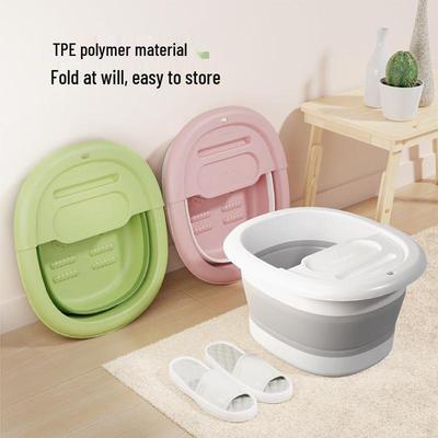 Katlanabilir Yalıtımlı Kapaklı Ayak Islatma Kovası - Ev Tipi Diz Üstü Ayak Banyo Leğeni, Kurulum Gerektirmez.