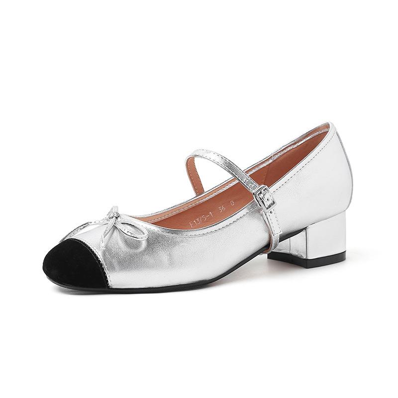 Kara Linshan 33-42 Large Size Shoes 2025 Ballet Flats Soft-soled Lambskin Dance Shoes Mary Jane Shoes