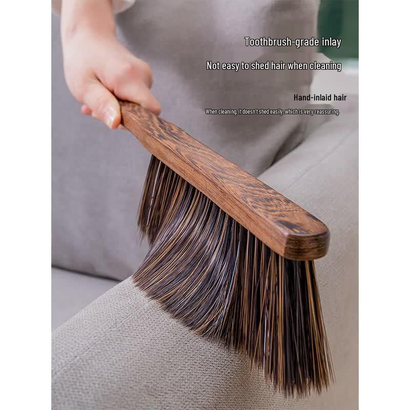 Wenge Wood Curved Handle Dust Brush Set