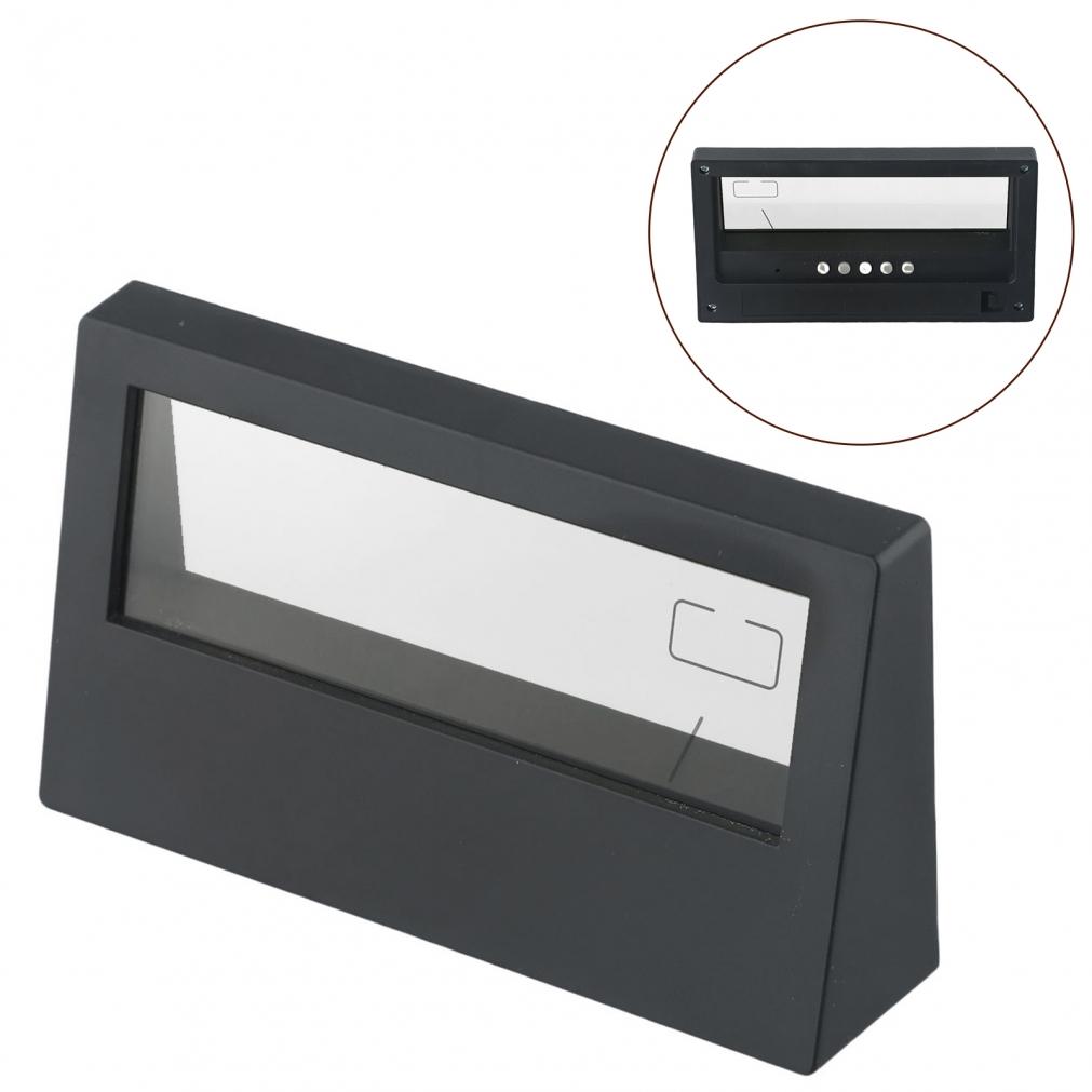 Black Alarm Clock Home Humidity Indoor Temperature LCD Screen