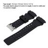 Pin Buckle Silicone Watch Strap with Watch Case Black Natural Resin Strap Rubber Watch Band for For Casio GA110/100 Daily Wear