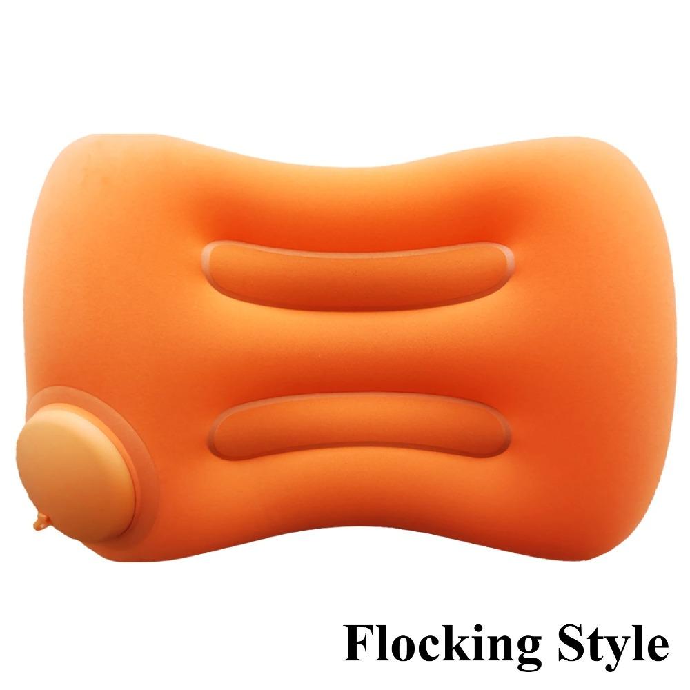 New Camping Inflatable Pillow Travel Pillow for Neck Lumbar Support Outdoor Lightweight Soft Car Pillow Press-to-Inflate Design