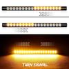 Flexible Motorcycle Rear Brake Light LED 12V DRL Turn Signal Lamp Stop Taillight 3-in-1 Flowing Indicator Light for Cafe Racer