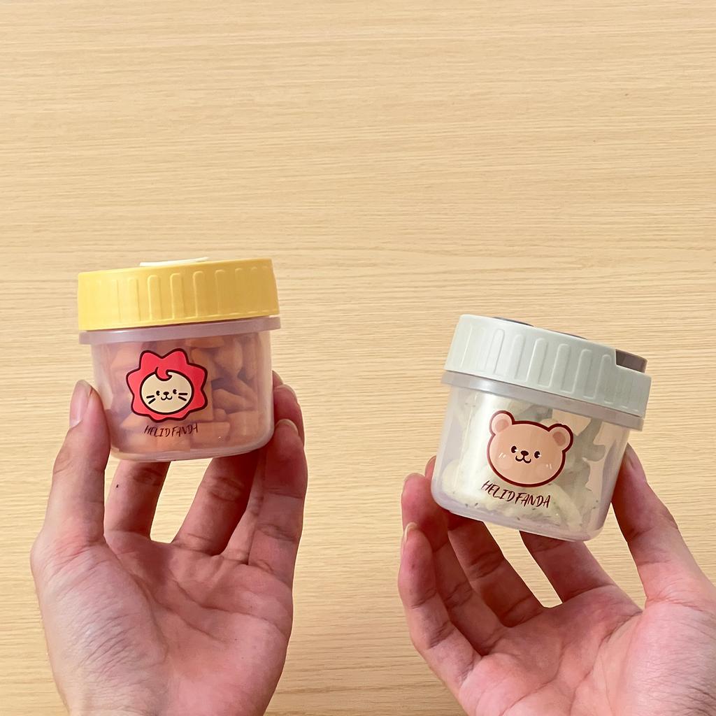 100ml Small Food Storage Box Moisture-Proof Dried Fruit Snack Sealed Jar Reusable Fridge Fruit Fresh Keeping Box Food Container