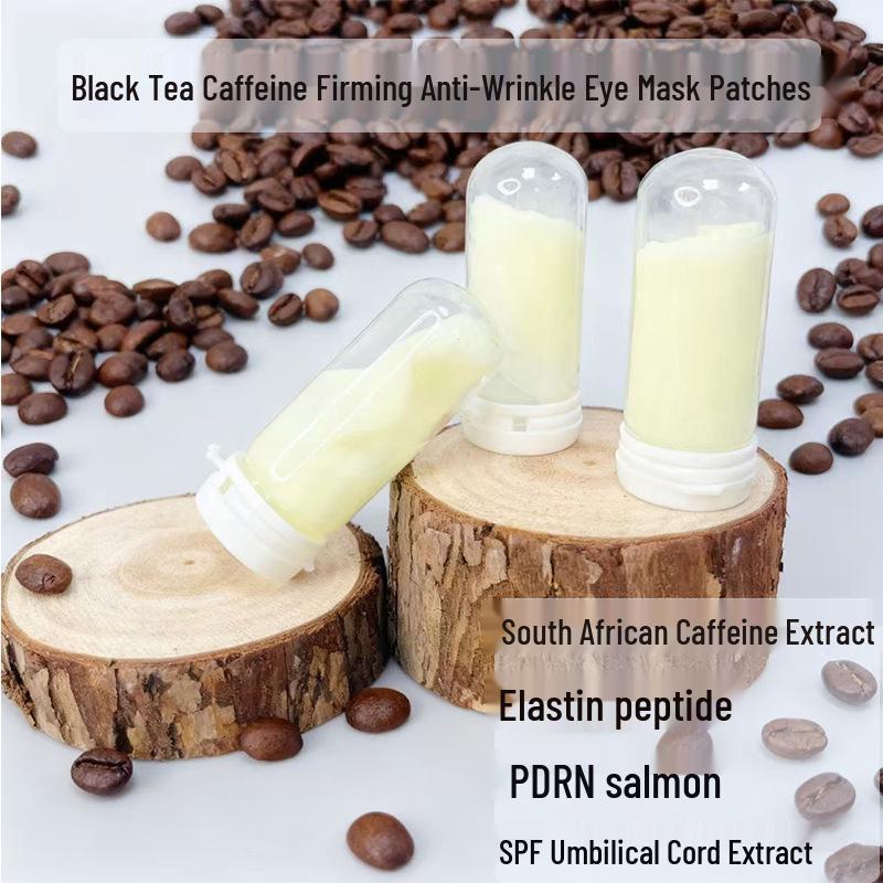 Black Tea Caffeine Firming Eye Mask: Reduces Puffiness, Laxity, Dark Circles & Smooths Wrinkles