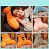 Soft Plush Dinosaur Backrest Cushion With Arms Bedside Pillow Gift
