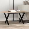 VidaXL Coffee Table X-Frame, Side Table, End Table, Living Room Furniture, 80x50x40 Cm Pine Wood 3282684