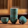 Japonský styl čajová miska vintage keramická malá miska krakelovaná glazura zelená retro čajová miska Kung Fu čínský porcelán šálky a hrnky