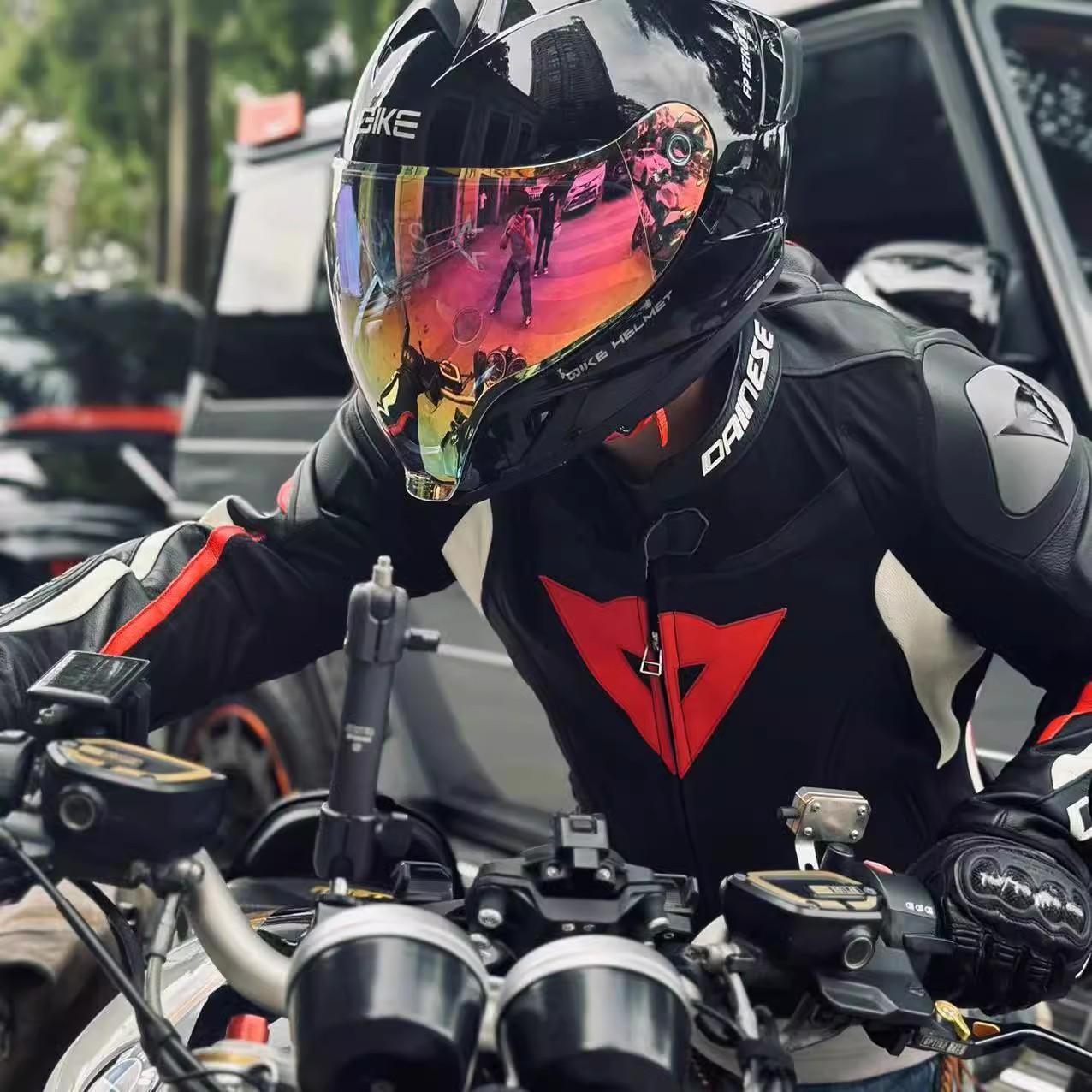 

Qike FP02 Motorcycle Helmet Flip Up Helmet Qike FP02 Visor QIKE Prats Dual Visor Casque Moto Street Bike Long Visor Casco Moto M