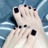 Luxury  False Toenails Rhinestone Fake Toenails Full Cover False Nails Short Nails Patch