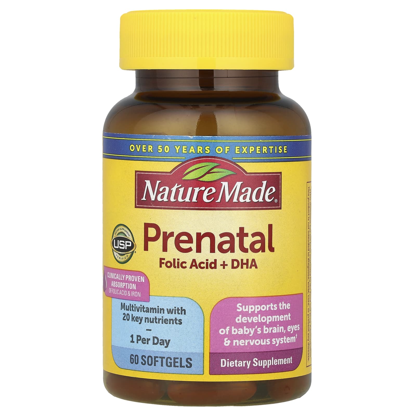 

Folic Acid + Dha for Pregnant Women, 60 Softgels