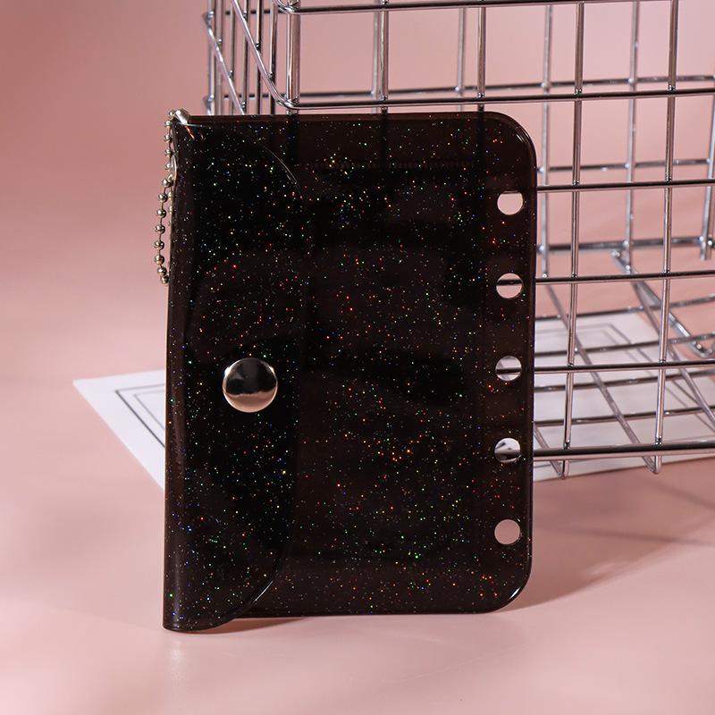 Upgraded A8M5 Double-Sided Loose-Leaf Card Holder & Transparent Coin Purse