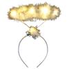 LED Angel Wing Halo Headband Durable Hair Hoop Luminous Headbands for Woman Unisex Carnivals Party Photography Supplies