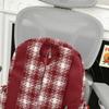 Sac à dos à carreaux rétro pour femme Sac d'école pour étudiant