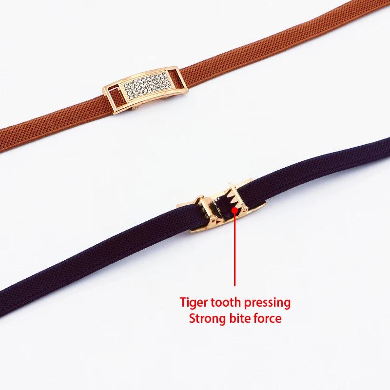 1 Pair Diamond Lock Shoelaces Without Ties Elastic Laces Sneakers No Tie Shoe Laces Kids Adult 0.8cm Flat Shoelace for Shoes New