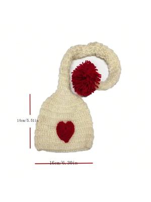 Newborn Photography Prop Handmade Knitted Children's Photography Props Baby Photography Long Tail Hats