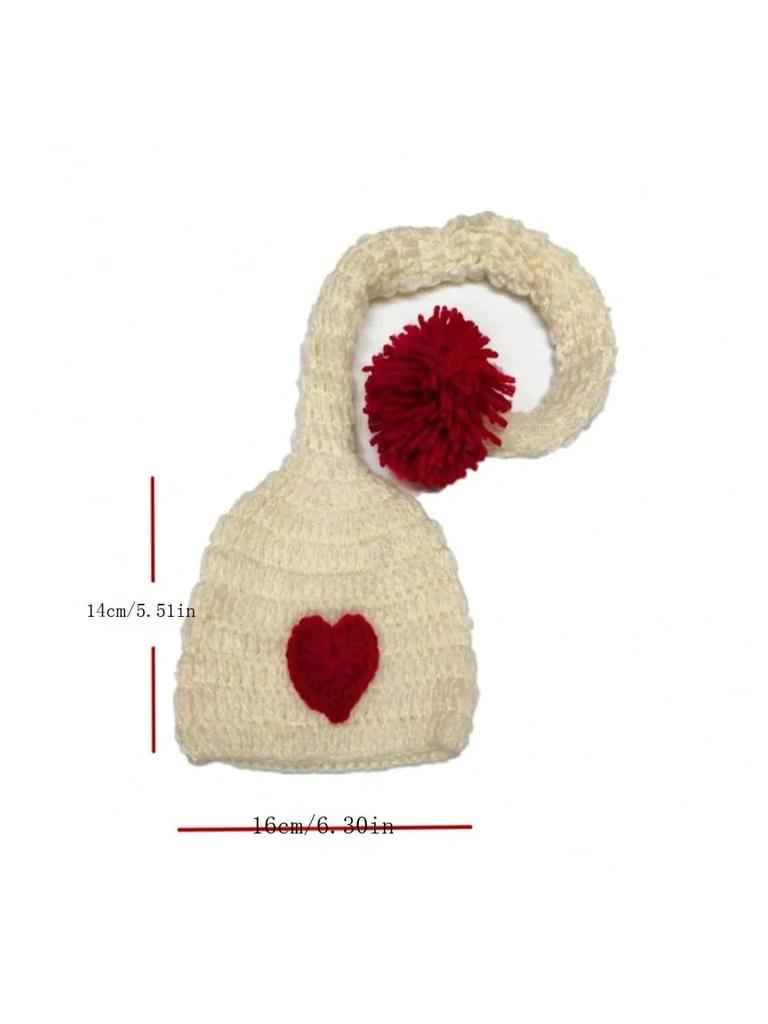 Newborn Photography Prop Handmade Knitted Children's Photography Props Baby Photography Long Tail Hats