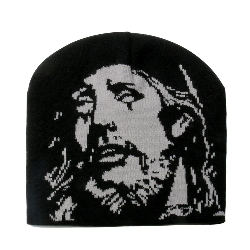 2025 nowa czapka dzianinowa żakardowa popularna czapka wełniana na głowę modna czapka termiczna outdoorowa męska i damska