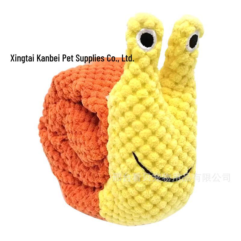 

Pet Snail Interactive Foraging Toy: Sniffing Mat, Teething Puzzle, and Sounding Plush for Dogs 72 x 7.5 cm желтый оранжевый