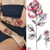 1 PC 210*114MM Waterproof Temporary Tattoo Sticker Spider Flash Tattoos Sanskrit Tiger Flower Body Art Arm Fake Tatoo For Women Men