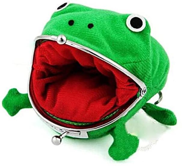 Cute Green Frog Coin Pouch Cosplay Props Plush Purse Wallet for Naruto Lovers and Cosplay Women Wallet Durable and Nice