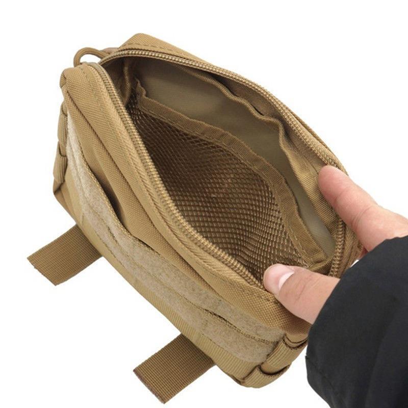 Outdoor Tactical EDC Carry Tool Waist Bag Molle Vest Tactical Accessory Bag Medical First Aid Bag Hunting Bag Survival Equipment