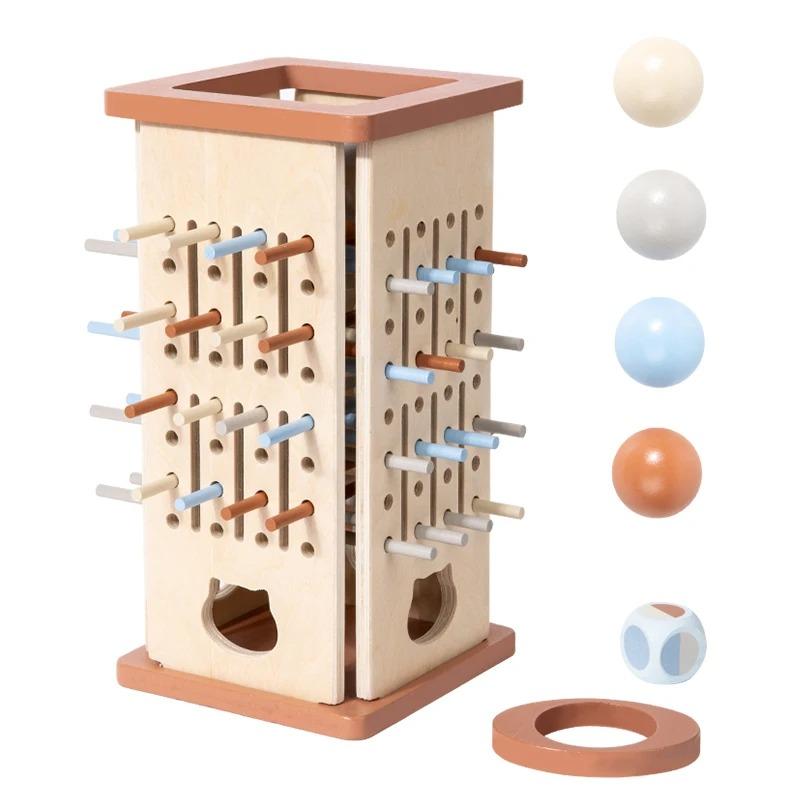Wooden Stick Board Game Montessori Game Parent Child Interactive Two Person Battle Stick Picking Game Puzzle Toy Early Education