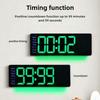 LED Electronic Wall Clock Temperature Display Digital Clock Nordic Living Room Wall Watch Modern Home Decoration Accessories