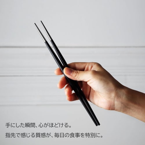 Hive Mind Chopsticks, Set of 5, 21.8cm, Stainless Steel, Non-Slip, Perfect as a Gift or Present (Black/Silver)