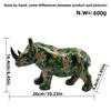 Nordic Creative New Colorful Rhino Ornaments Home Living Room Office Desktop Animal Resin Craft Decoration
