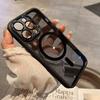 Luxury Magnetic Metal Lens Bumper Protection Case For iPhone16 15 14 13 12 11 17 Pro Max 16Plus Wireless Charge Hard Clear Cover