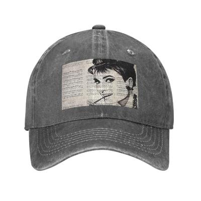Audrey Hepburn Denim Cap Casual Baseball Caps Adjustable Hat Summer Unisex Baseball Hats
