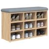 Schuhbank für den Eingangsbereich, mit Platz für 9 Paar Schuhe, vielseitig einsetzbare Schuhbank, 82 x 32 x 50 cm