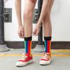 Japanische Niedliche Regenbogen Lustige Socken Streifen Zebra Raute Socken Damen Tier Harajuku Meias Calcetines Mujer Divertidos Socken
