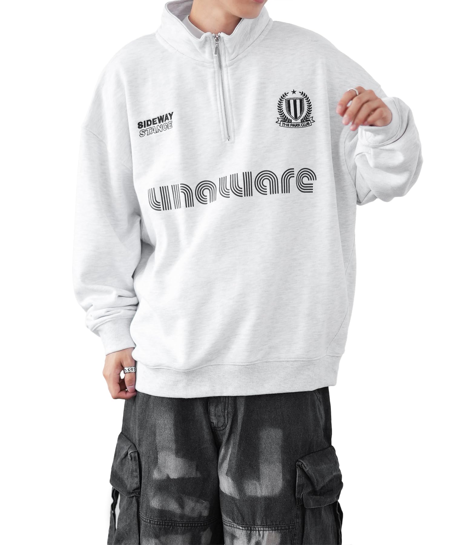 

[IMPROVES] [SIDEWAYSTANCE] Uniform Fleece Half-Zip Sweatshirt