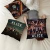 Hot TV Alice In Borderland Pillow Covers Cartoon Sofa Decorative Home Double-sided Printing Short Plush Cute Cushion Cover