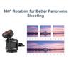 Multi functional Mini Ball Head 360 degrees Rotatable Aluminum Alloy Ballhead Adapter Tripod Head 1 4 Inch Screw &