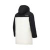 Li Ning Fitness Series Letter Logo Printed Loose Long Down Jacket Men Outerwear Vanilla-White Black AYMT319-3
