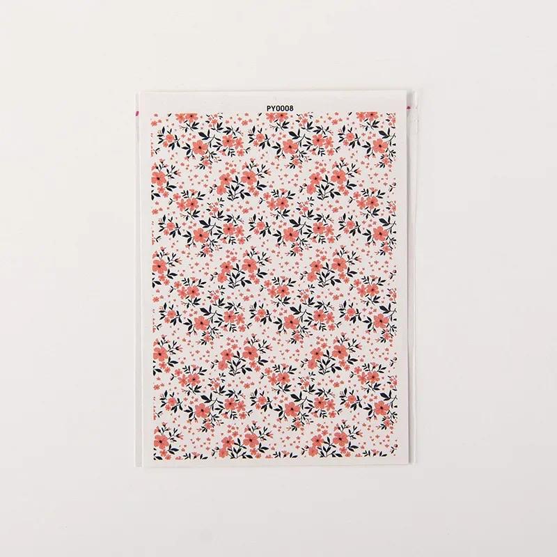 

Flower Leaf Series Polymer Clay Transfer Paper Water Soluble Decorative Stickers for Soft Pottery Earrings Jewelry Making Tools