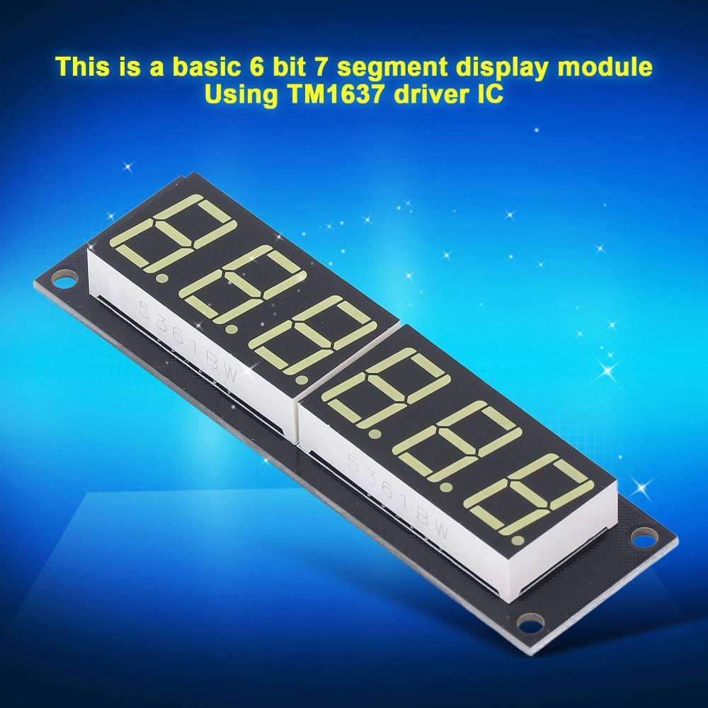 6 Digit 7 Segment Display Module TM1637 Digital Tube Module LED Display Digital Tube  Clock