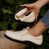 Mode Damen Flache Slip-On Schuhe Frühling Herbst Neuer Stil Atmungsaktive Niedrig Geschnittene Slipper Bequeme Freizeit-Sneaker Übergröße 43