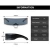 Future Cyberpunk Rimless Sunglasses Retro Sun Glasses Punk UV400 Mirror Eyewear Vintage Gothic Steampunk Party Glasses