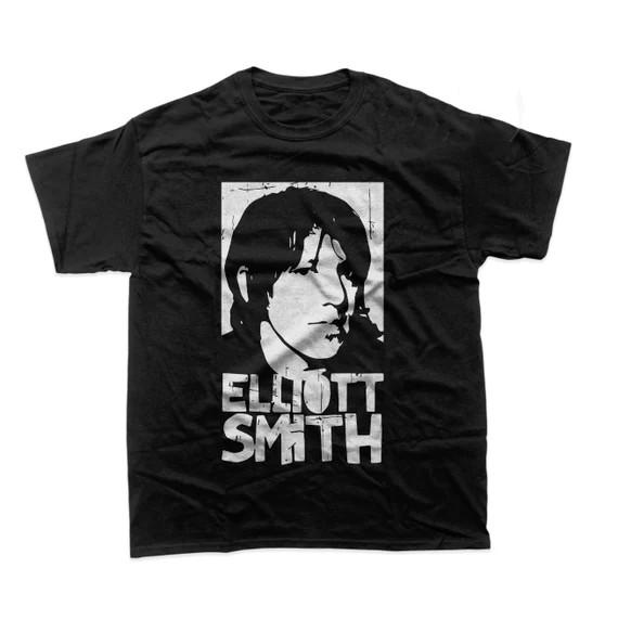 Vtg Elliott Smith Black T-shirt Unisex Tee All Sizes S To 45Xl XZ784